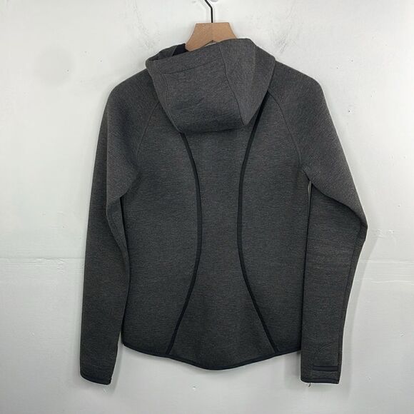 Athleta Fuse Hooded Scuba Gray Thumbhole
Zipper Pocket Zip Up Jacket Sz Small - Picture 2 of 13